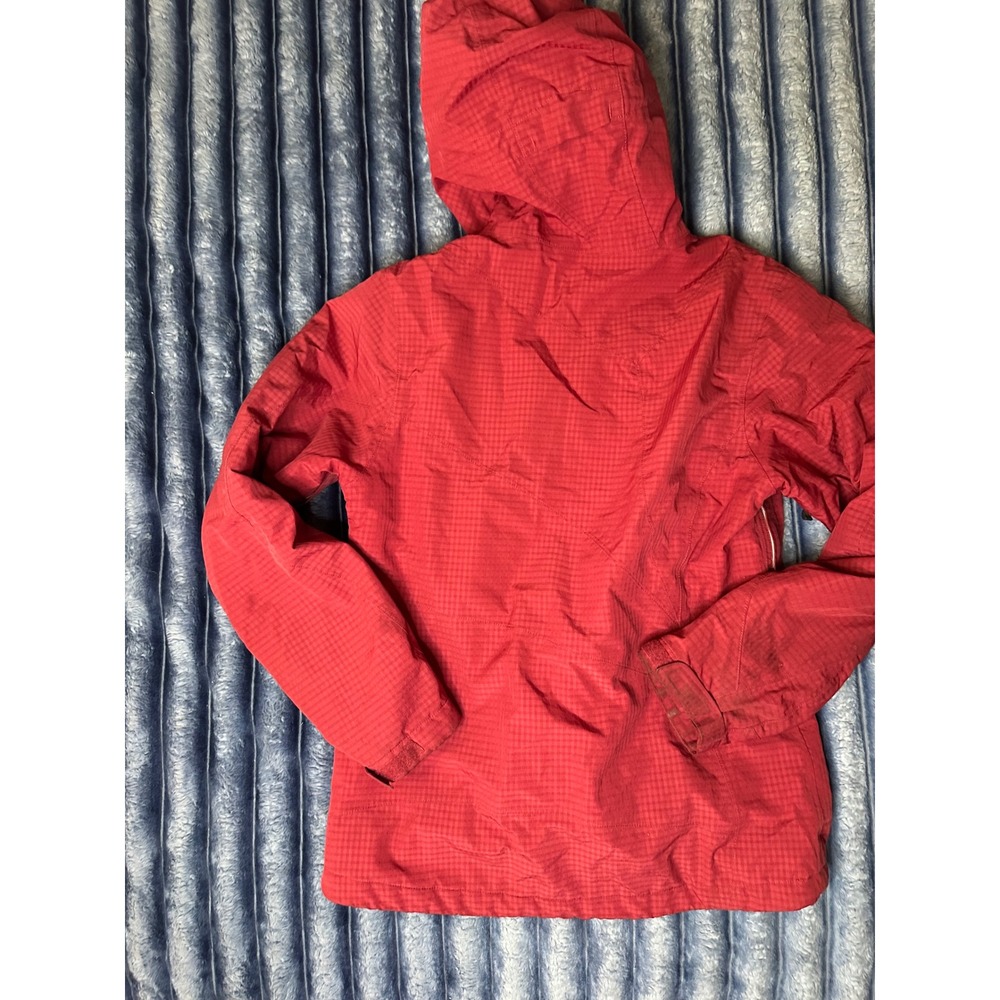REI Elements Red Insulated Hooded Jacket Womens XS Full Zip Quilted Lining - Picture 2 of 9